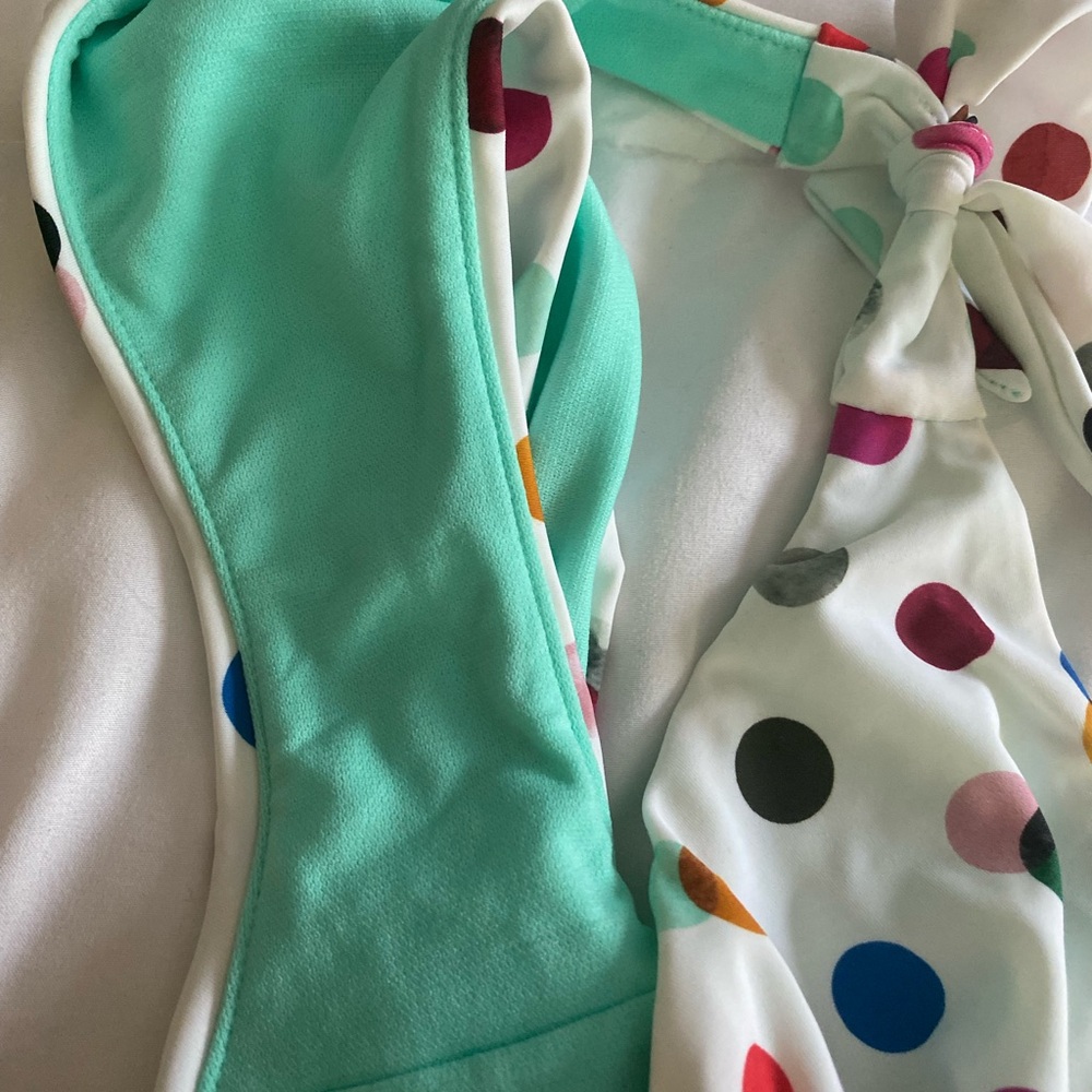 Endless sun bikini bottoms size large polka dots with multi colors - Picture 3 of 4